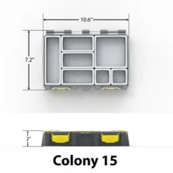 Fishin' World Buzbe Colony 15 Modular Tackle Box