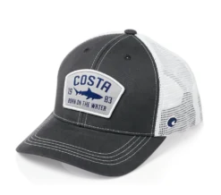Costa Del Mar Costa Chathman Shark Twill Trucker Hat